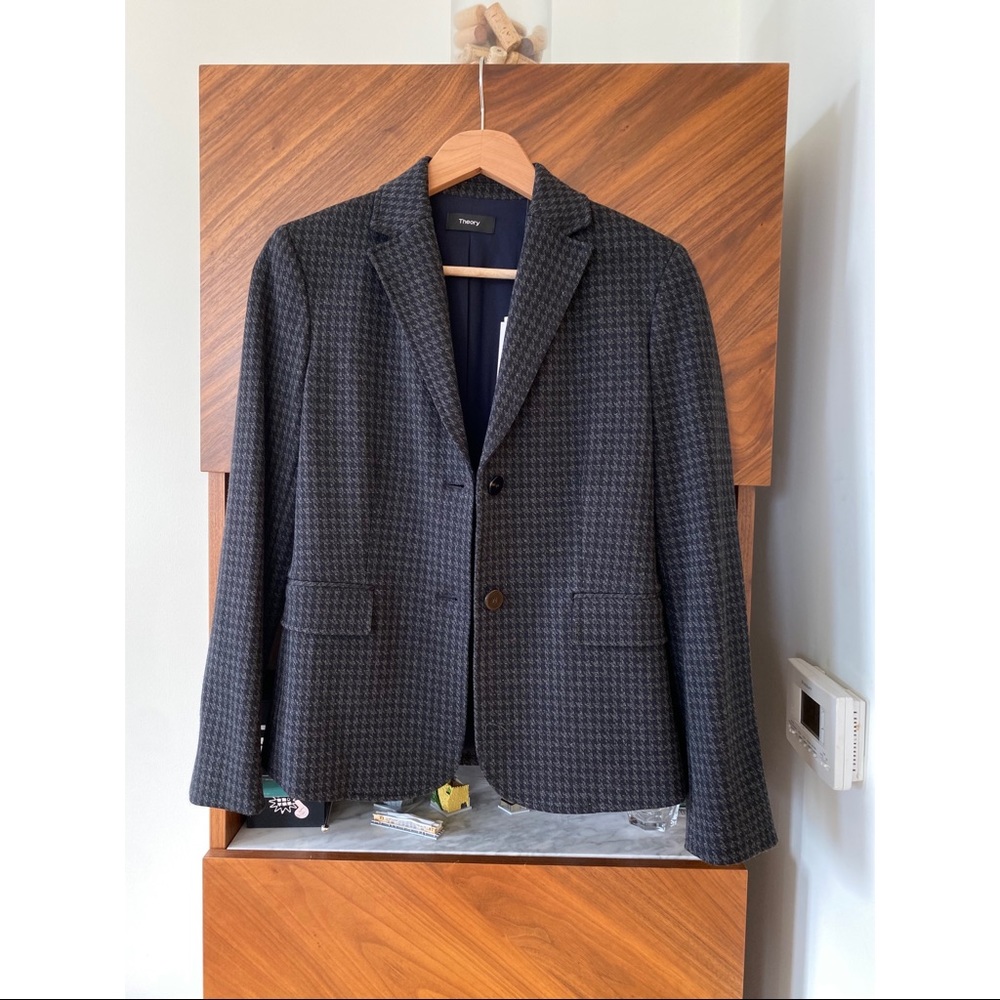 Theory Hound Knit Twill Tailored Blazer Size 0